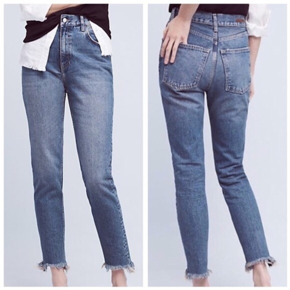 Pilcro & The Letterpress Tilde Raw Hem Jeans 26